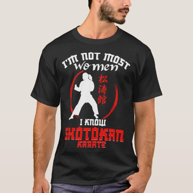 Shotokan Tiger Woman Girl Dam Practicioner Shotok T Shirt (Framsida)