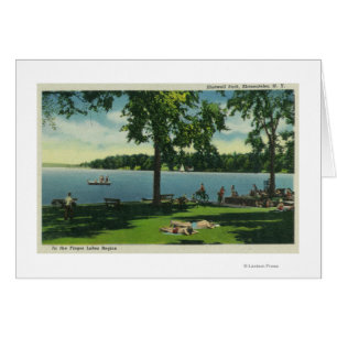 Shotwell Park på en solnydag Hälsningskort