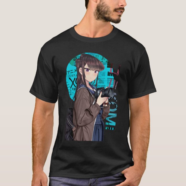 Shouko komi komi kan inte kommunicera ANIME MEME M T Shirt (Framsida)