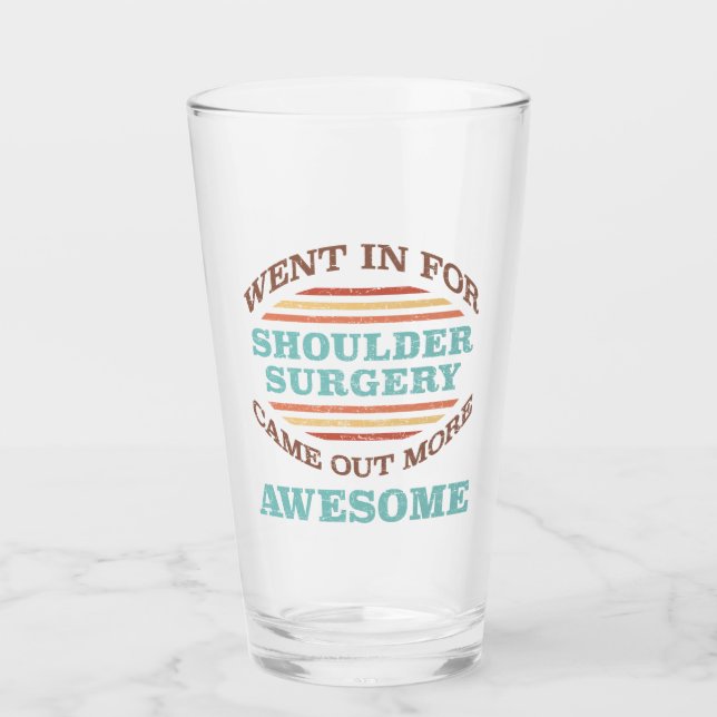 Shoulder Surgery Recovery Humor Glaskopp (Framsida)