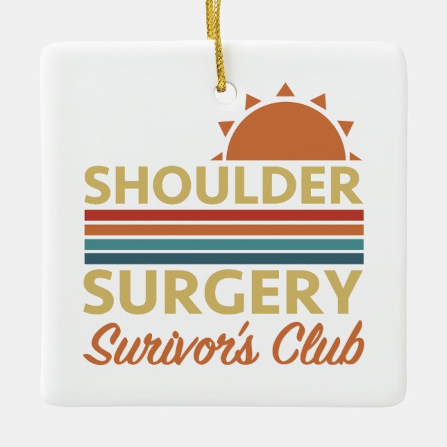 Shoulder Surgery Recovery Humor Julgransprydnad Keramik (Framsida)