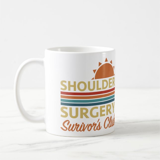 Shoulder Surgery Recovery Humor Kaffemugg (Vänster)