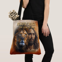 Shoulder Tote Bag Jesus Kristus Lejon om Judah Tygkasse