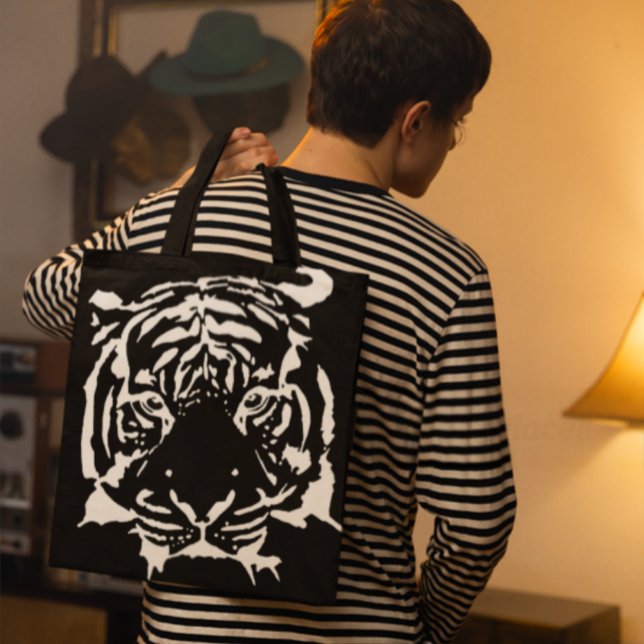 Shoulder Tote bag tiger Tygkasse (Skapare uppladdad)