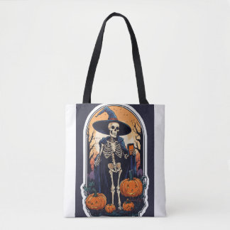 Shoulder Tote Horror print Tygkasse