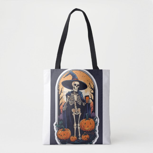 Shoulder Tote Horror print Tygkasse (Framsida)