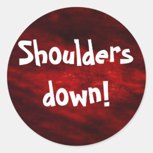 Shoulders besegrar! klistermärke