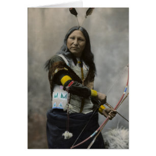 Shout At, Oglala Sioux, 1899 Hälsningskort