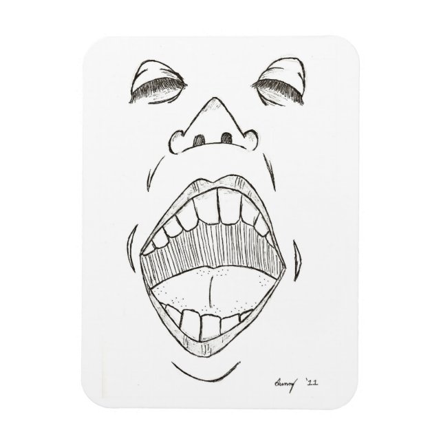 "Shout" Flexibel magnet (Vertikal)