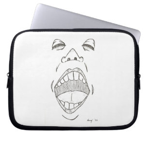 "Shout" Laptop sleeve