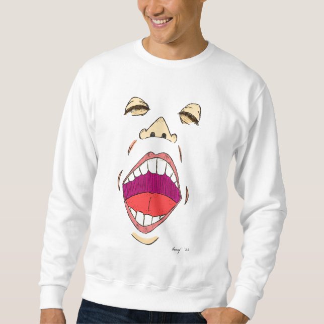 "Shout" Manar Sweatshirt (Framsida)