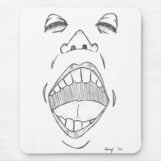"Shout" Mousepad Musmatta (Framsidan)