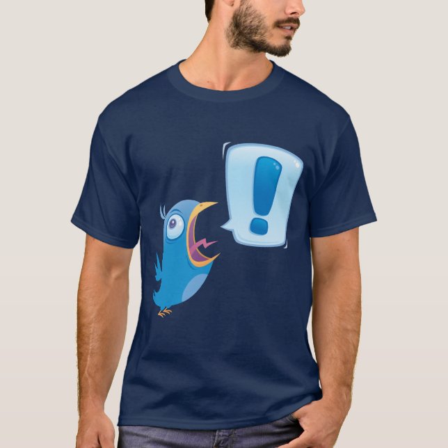Shouting Bluebird Tee Shirt (Framsida)