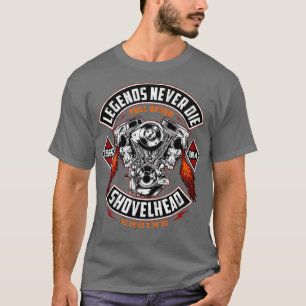 SHOVELHEAD 1966-1984 MOTORmotorcyklar Oldschool C T Shirt