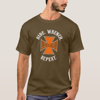 Shovelhead - Ride - Wrench - Repeat - Harley Biker T Shirt