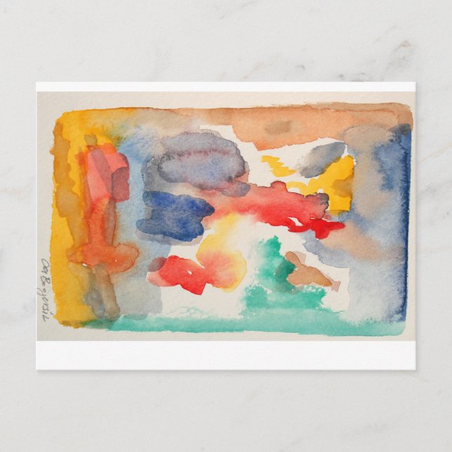 show 2012 för 15 vattenfärgvykort vykort (Framsida)