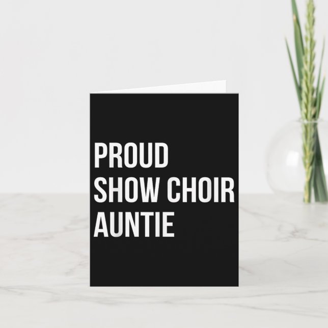 Show Choir Auntie  Kort (Framsida)