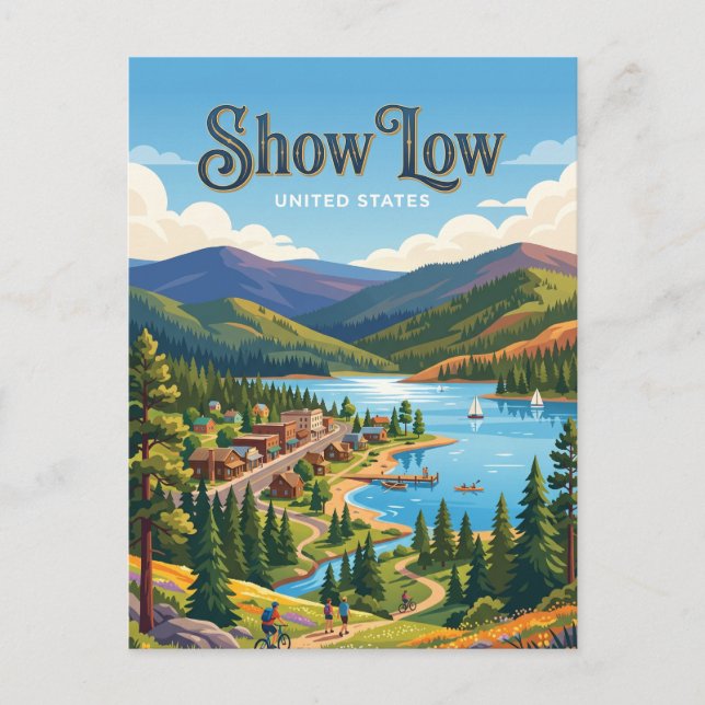Show Low Arizona Vykort (Framsida)