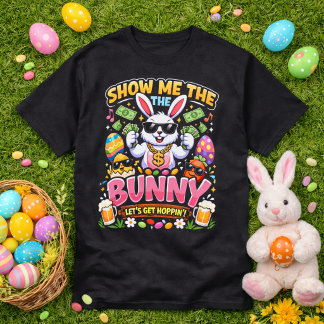 Show Me The Bunny Let's Get Hoppin' Funny Hip Hop T Shirt