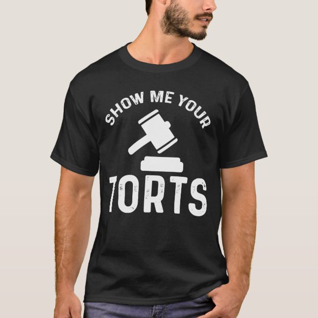 Show me yourorts Lawyer Attorney girl T Shirt (Framsida)