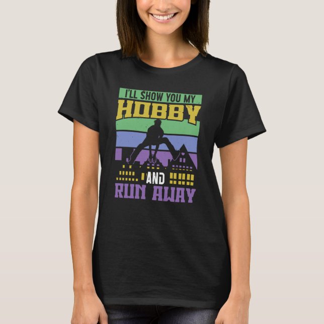 Show my hobby run away for free running traceurs & t shirt (Framsida)