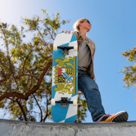 Show off your colors - Bayern/Bavaria Mini Skateboard Bräda 18,5 Cm