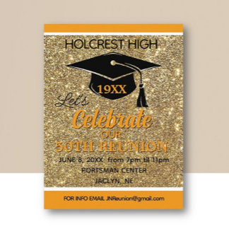 Show stopper Class Reunion invitation post card Helg Vykort