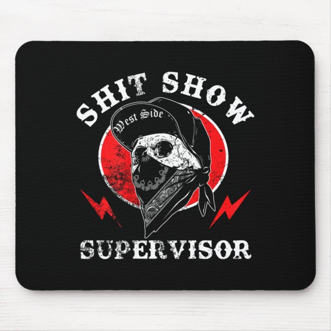 Show Supervisor Cool Boy Skull Sarcastic Work Humo Musmatta (Framsidan)