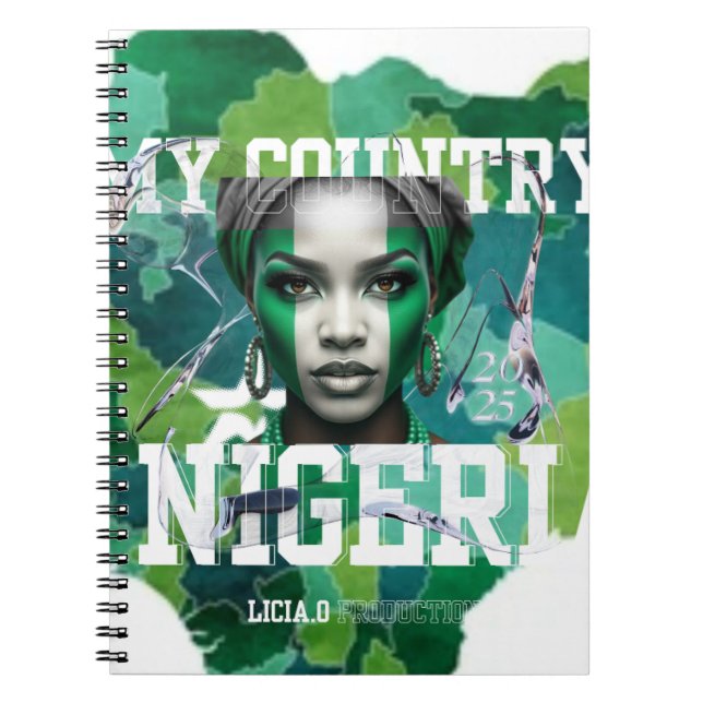Show your Naija pride in style! with lycia oe Anteckningsbok (Framsidan)
