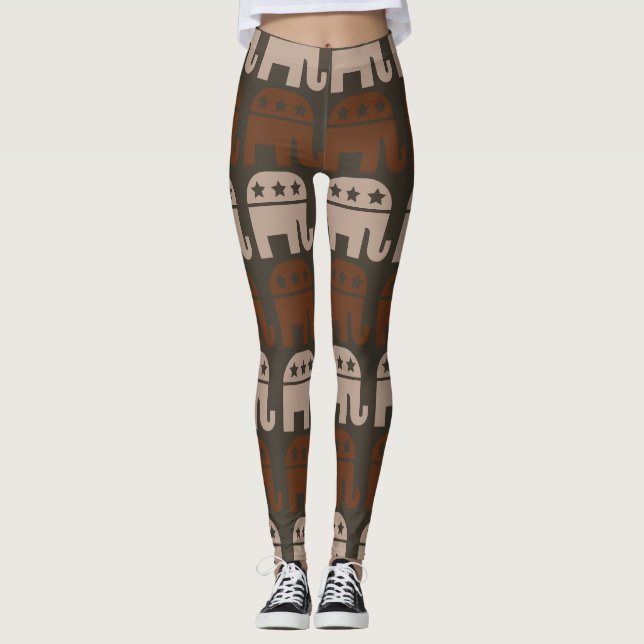 Show Your Support: Trump Colors Leggings (Framsida)