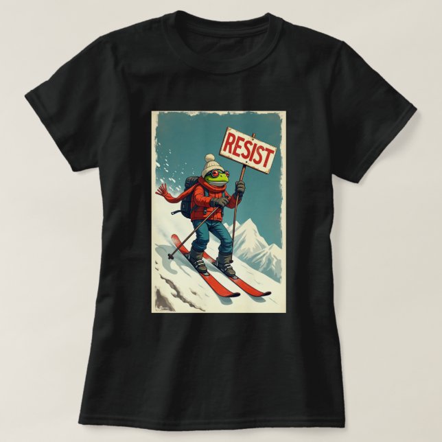 Show your unique style with this fun and bold frog t shirt (Design framsida)