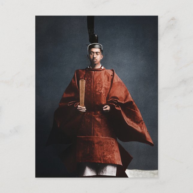 Showa Emperor Hirohito Vykort (Framsida)