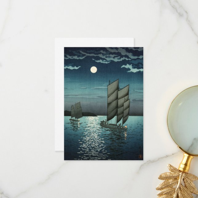 Showa Era, Boat av Tsuchiya Koitsu Tack Kort (Fram/Back In Situ)