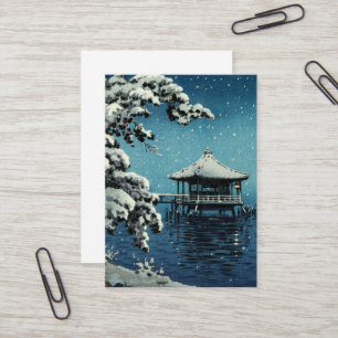 Showa Era, Winter av Tsuchiya Koitsu Visitkort