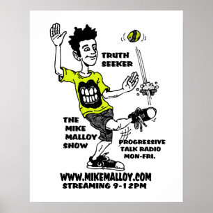 SHOWAFFISCHER FÖR MIKROFON MALLOY POSTER