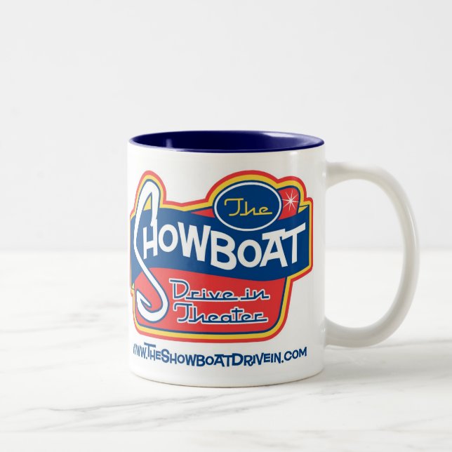 Showboatdrev tonar itu muggen 11oz. Två-Tonad mugg (Höger)