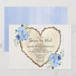 Showby mail Rustic Valentines day boy baby Inbjudningar
