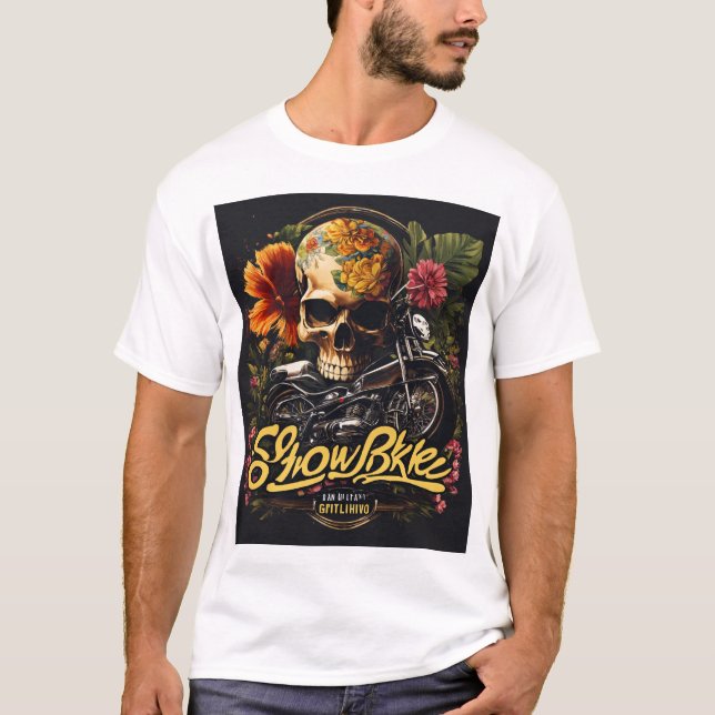 Showcykel-skalle T Shirt (Framsida)