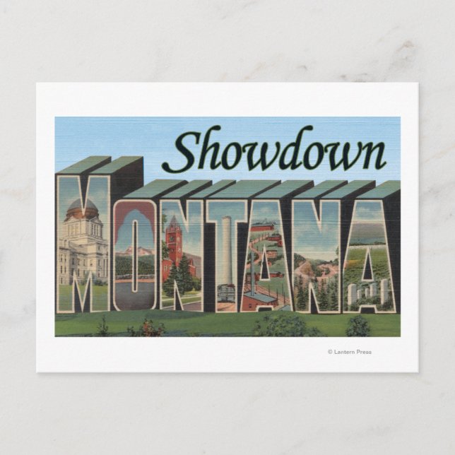 Showdown, Montana Vykort (Framsida)