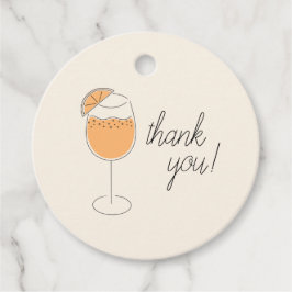 Shower and Spritz Bubbly Cocktail Bridal Shower Gåvor Etiketter