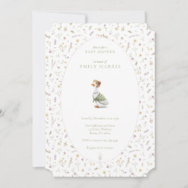 Shower-inbjudan - rosa för storybook inbjudningar