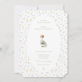 Shower-inbjudan - storybook blått inbjudningar