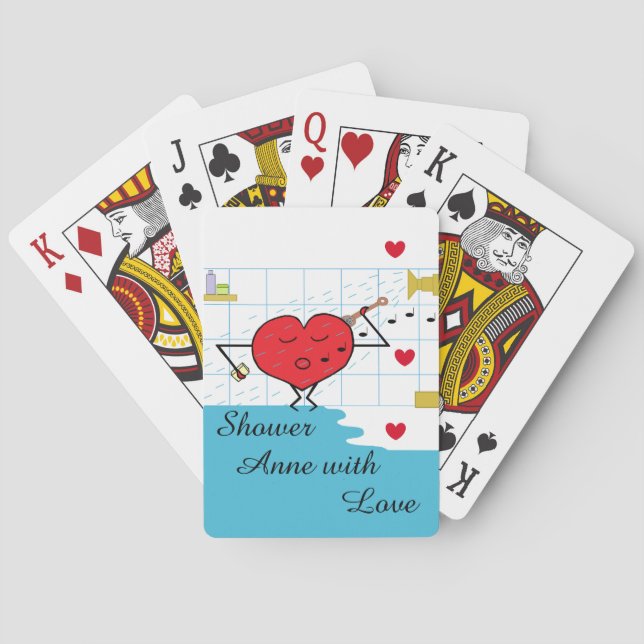 Shower Kärlek Flows Casinokort (Baksidan)