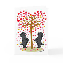 Shower of Hearts Black Labrador-årsdag