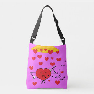 Shower of Hearts: Fuchsia Axelväska