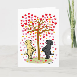 Shower of Hearts Labrador-årskort Helgkort