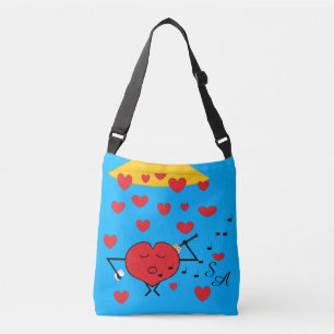 Shower of Hearts: Mörk Turcouise Axelväska