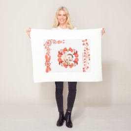 Showering_ [Mamma-to-be’s Namn] med kärlek! Fleecefilt