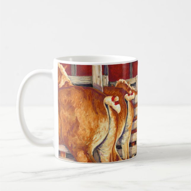 Showflickor - belgiska hästar mugg (Vänster)