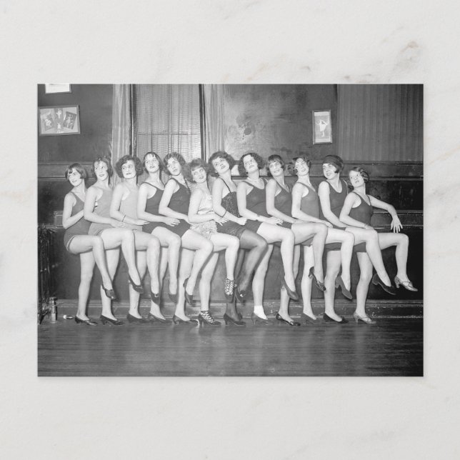 Showgirls, 1924 vykort (Framsida)